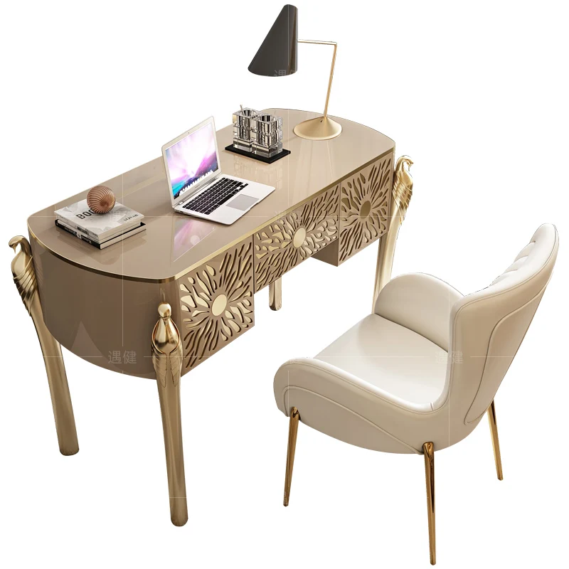 ~Light luxury desk post-modern simple desk designer household computer desk stainless steel paint
~Light luxury desk post-modern simple desk designer household computer desk stainless steel paint