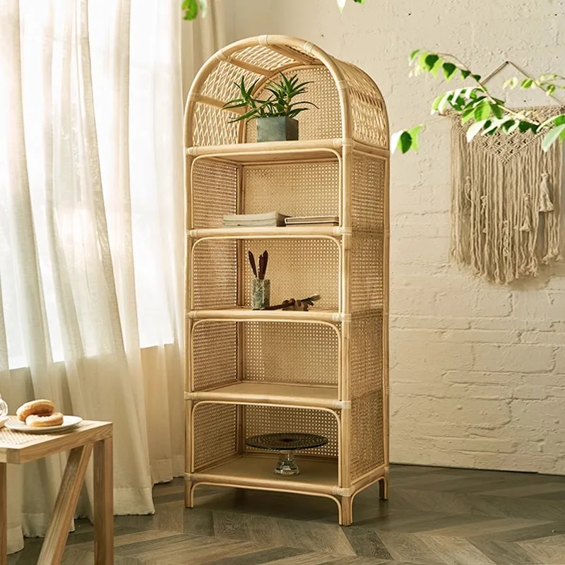 Boho Style Rattan Arch Bookshelf 5-Tier Display Cabinet Natural Wicker Storage Shelving Unit For Home Office Living Room
Boho Style Rattan Arch Bookshelf 5-Tier Display Cabinet Natural Wicker Storage Shelving Unit For Home Office Living Room