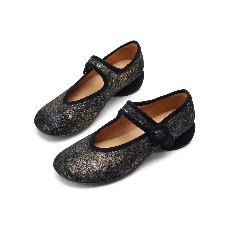 Genuine Horsehair Mary Jane Shoes 3cm Chunky Heel Round Toe Single Buckle Strap Gold Silver Retro Women Slip On Comfort
Genuine Horsehair Mary Jane Shoes 3cm Chunky Heel Round Toe Single Buckle Strap Gold Silver Retro Women Slip On Comfort