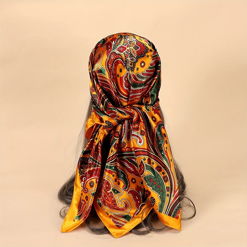 90X90Cm Silk Scarf Scarftop Headwraps for Women Muslim Hijab Sunscreen Beach Kerchief Hijab Girl Scarves Bandana Headband
90X90Cm Silk Scarf Scarftop Headwraps for Women Muslim Hijab Sunscreen Beach Kerchief Hijab Girl Scarves Bandana Headband