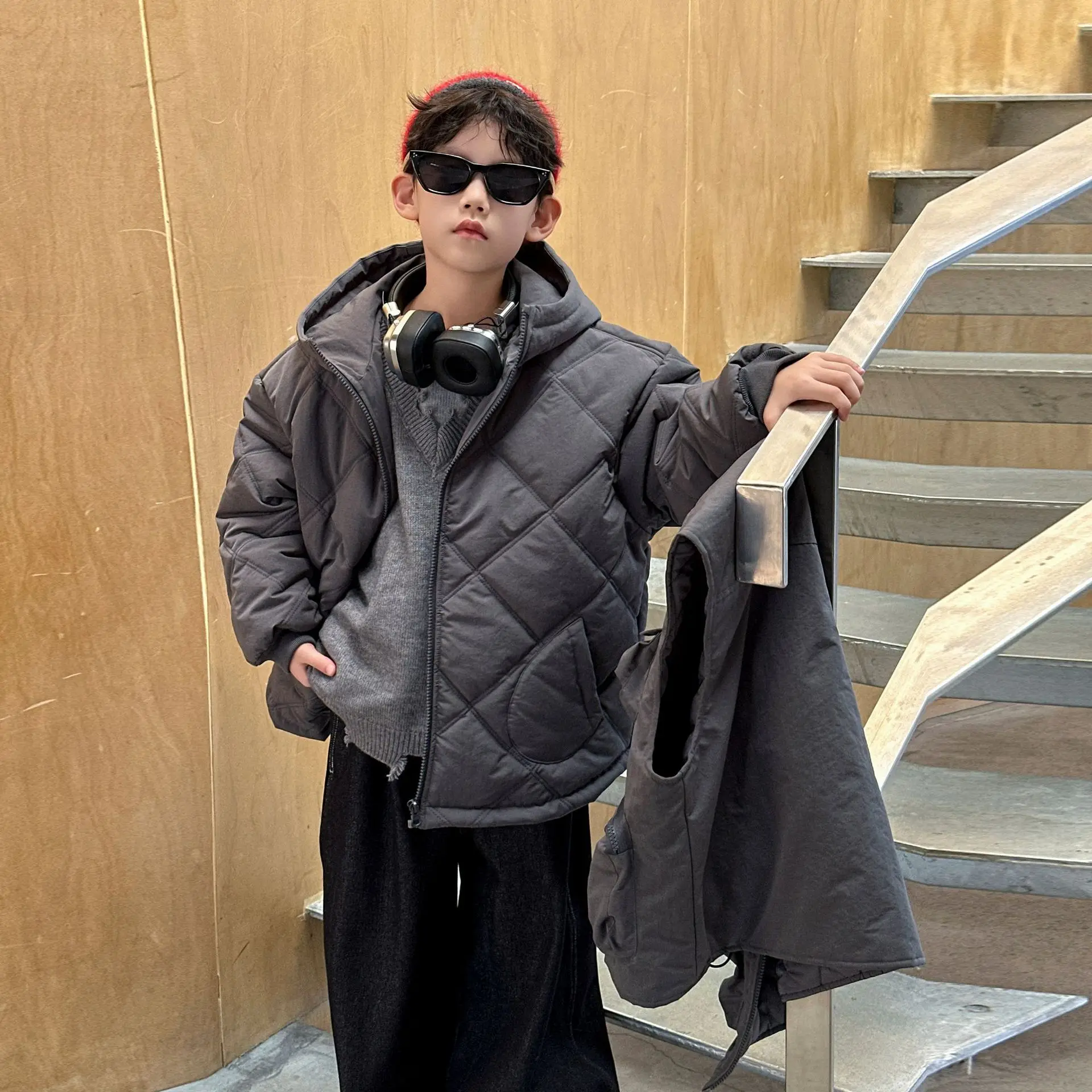 Children Clothes Kids Casual Coat Winter Cotton-padded Jacket 2025 New Korean Style Boys Thickened Hooded Cotton-padded Jacke
Children Clothes Kids Casual Coat Winter Cotton-padded Jacket 2025 New Korean Style Boys Thickened Hooded Cotton-padded Jacke