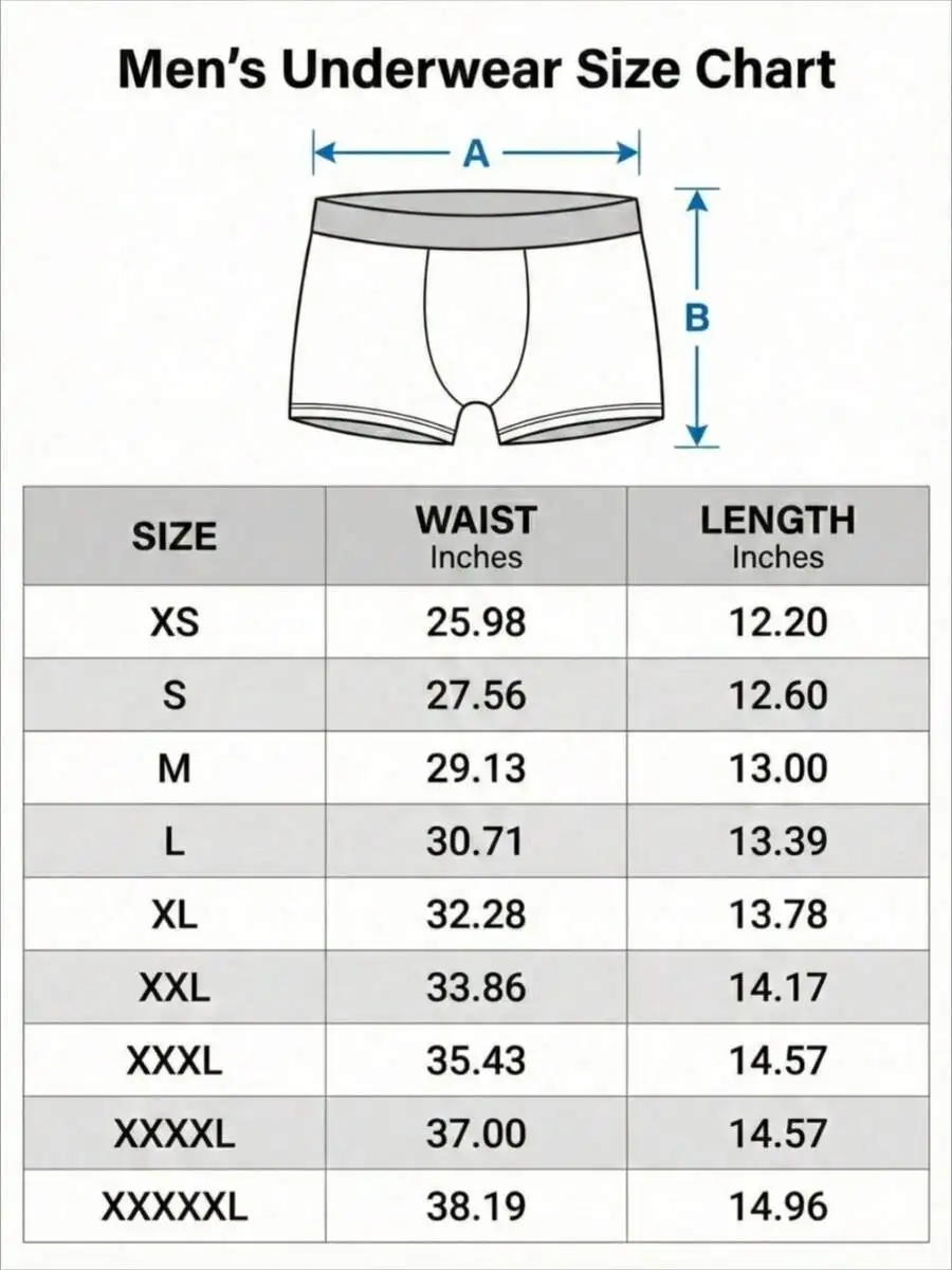 Mens Digital Print Boxer Briefs Breathable Stretch Underwear
Mens Digital Print Boxer Briefs Breathable Stretch Underwear