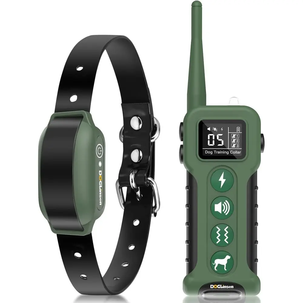 Dog Training Collar with Remote, Waterproof Shock Collar for Large Medium Dogs, Upgraded 3300t E Collar, 3 Training Modes, 9 Ton
Dog Training Collar with Remote, Waterproof Shock Collar for Large Medium Dogs, Upgraded 3300t E Collar, 3 Training Modes, 9 Ton