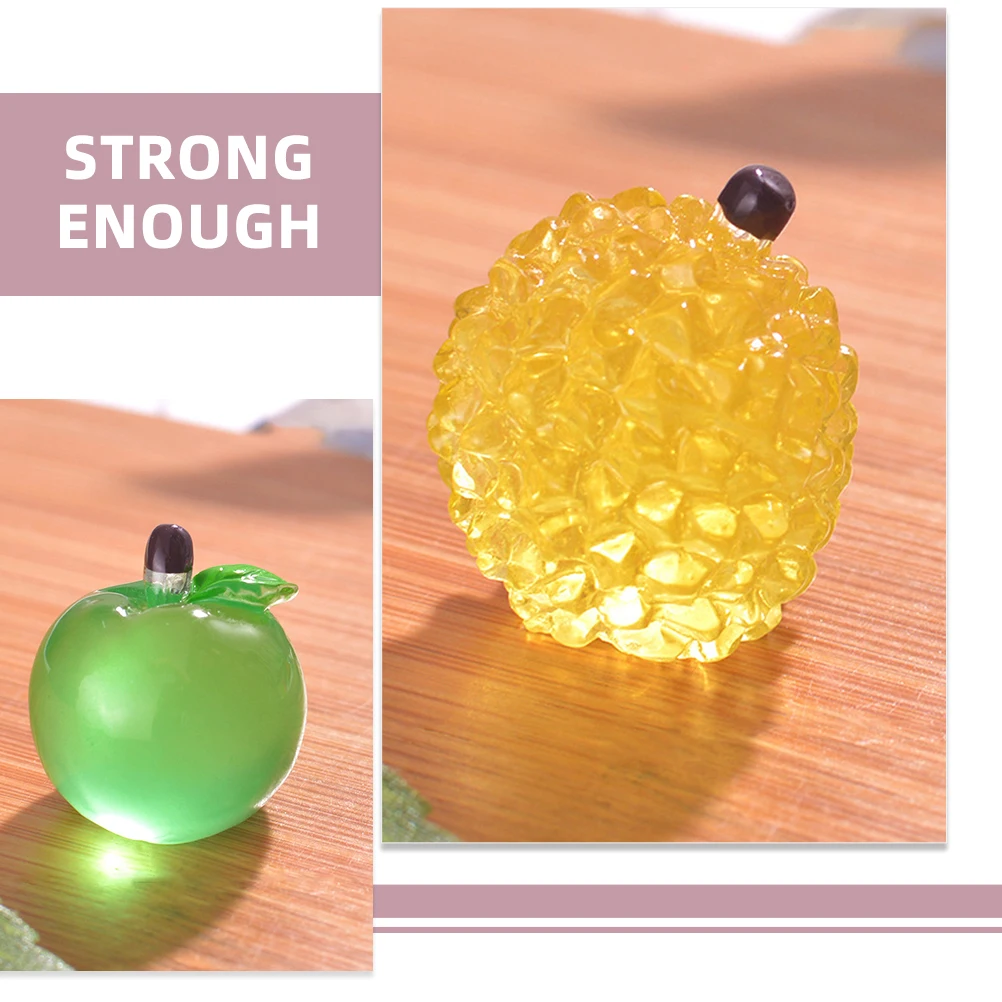 20 Pcs Luminous Fruit Ornaments Decor Glow-in-the-dark Resin Decorative Accessories Artificial Girl Lifelike Fruits Adornment
20 Pcs Luminous Fruit Ornaments Decor Glow-in-the-dark Resin Decorative Accessories Artificial Girl Lifelike Fruits Adornment