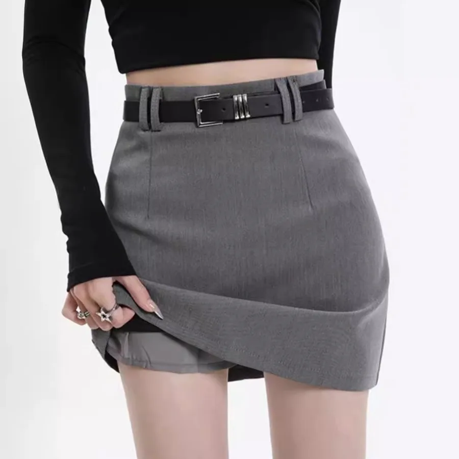 【HOT】Gray suit skirt for women in spring and autumn popular fashion small man high-waist slim fashionable a-line skirt slim hip
【HOT】Gray suit skirt for women in spring and autumn popular fashion small man high-waist slim fashionable a-line skirt slim hip