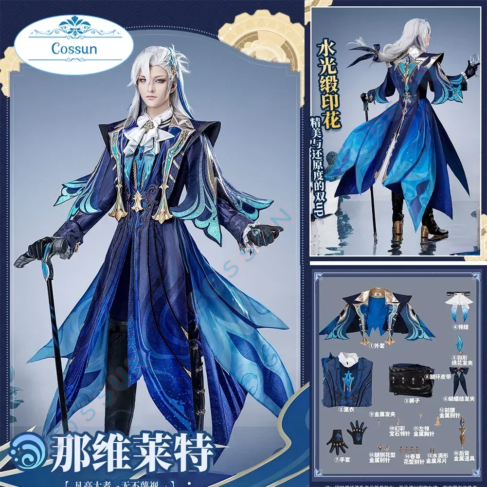 Game Genshin Impact Neuvillette Cosplay Costume Halloween outfits Men New Suit Uniform
Game Genshin Impact Neuvillette Cosplay Costume Halloween outfits Men New Suit Uniform