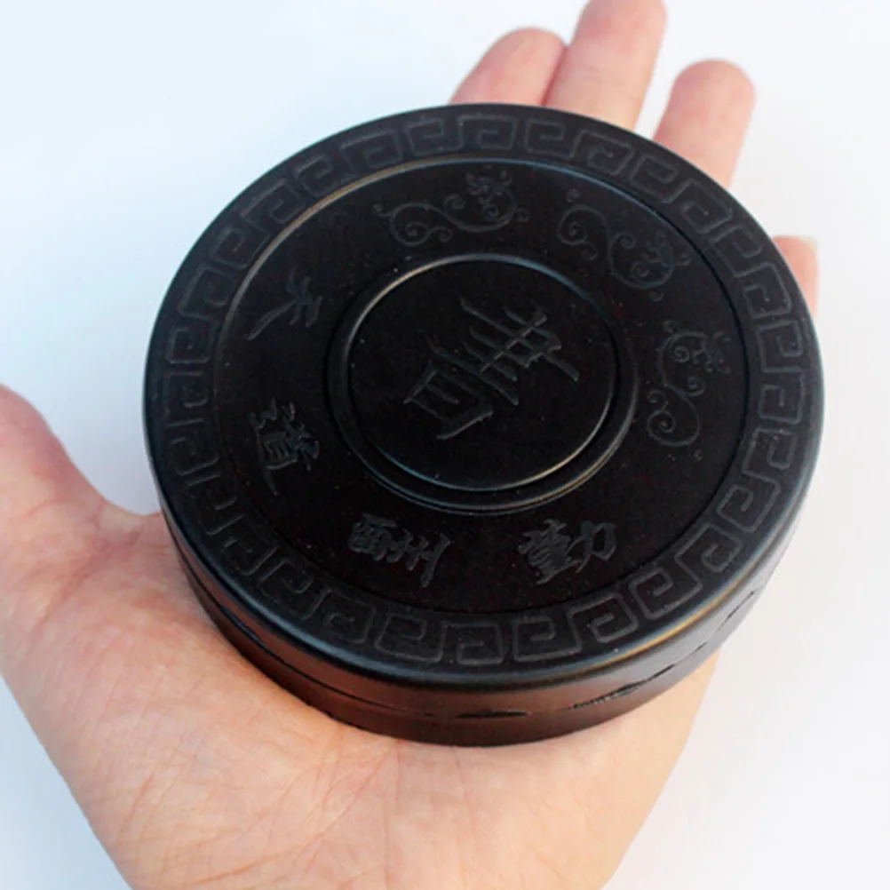 Smooth Inkslab Black Ink Grinding Tool Chinese Traditional Calligraphy Painting Accessory with Cover
Smooth Inkslab Black Ink Grinding Tool Chinese Traditional Calligraphy Painting Accessory with Cover