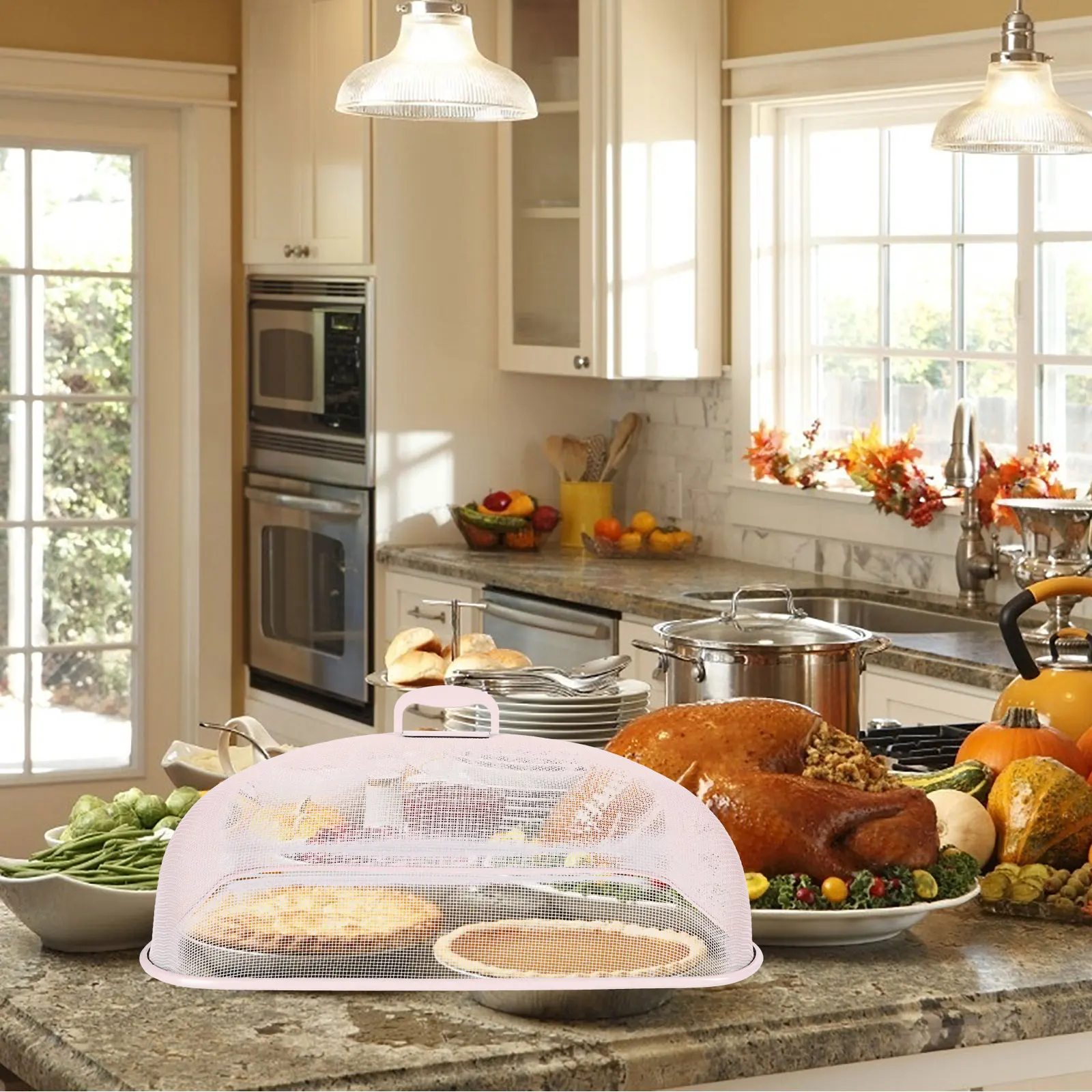 1pc Stainless Steel Cover Rectangle Kitchen Table Insect Fly Proof Preservation Household Iron Food Protecting Cover Covers
1pc Stainless Steel Cover Rectangle Kitchen Table Insect Fly Proof Preservation Household Iron Food Protecting Cover Covers