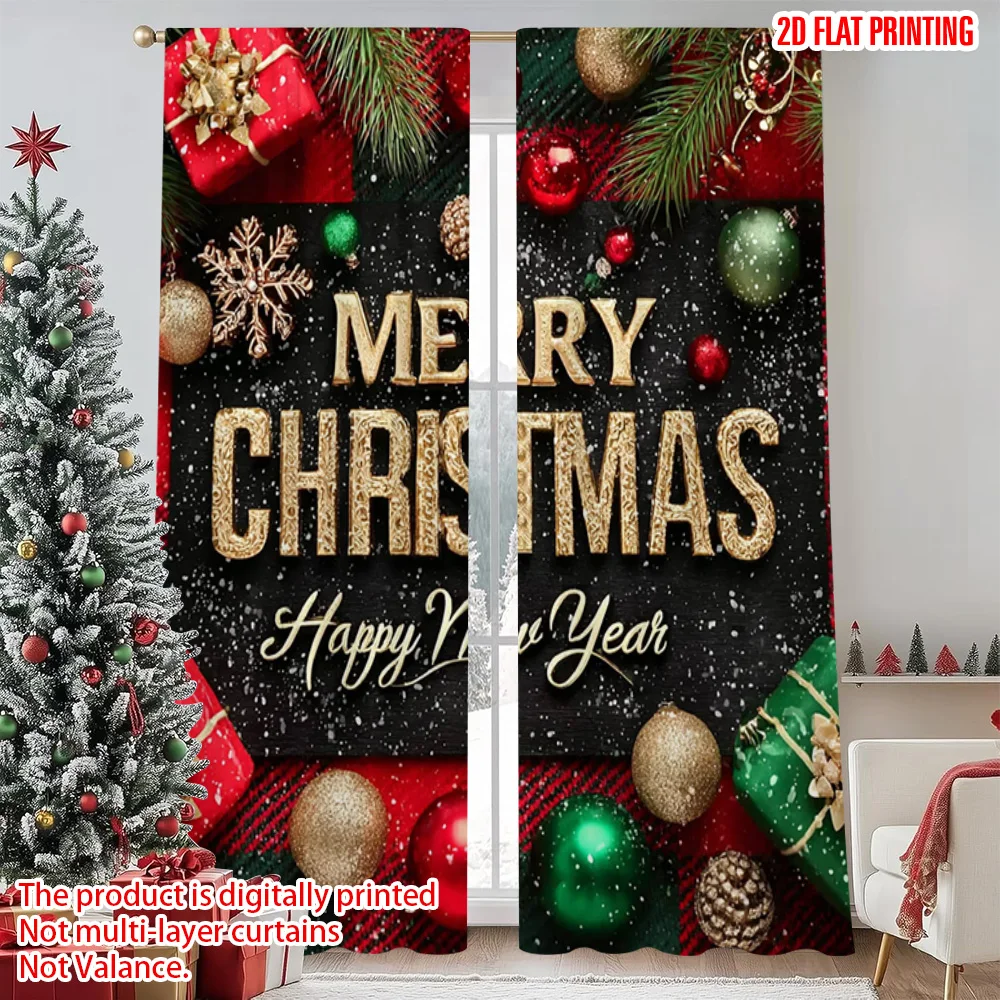2pcs 2D flat printing Christmas Window Curtains merry christmas5 Versatile Polyester Fabric Without Electricity Spring Party &
2pcs 2D flat printing Christmas Window Curtains merry christmas5 Versatile Polyester Fabric Without Electricity Spring Party &
