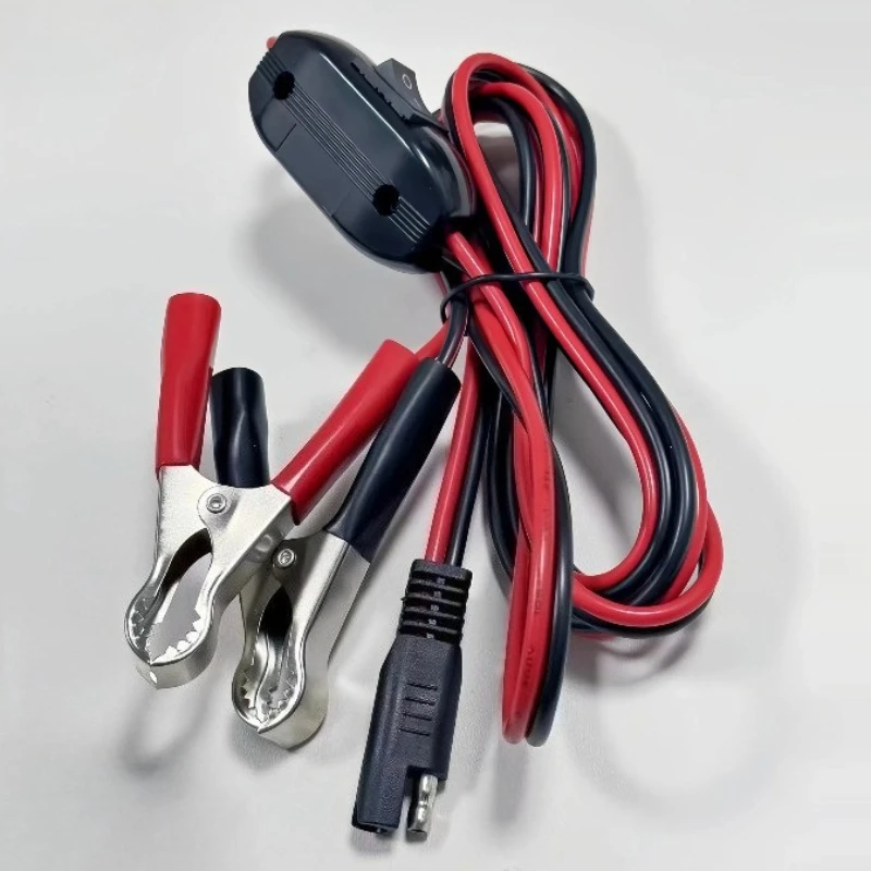 Heavy Duty 12AWG SAE to Alligator Clips Power Cable with Switch Red Black Wire for Automotive Trailer Battery Charging
Heavy Duty 12AWG SAE to Alligator Clips Power Cable with Switch Red Black Wire for Automotive Trailer Battery Charging