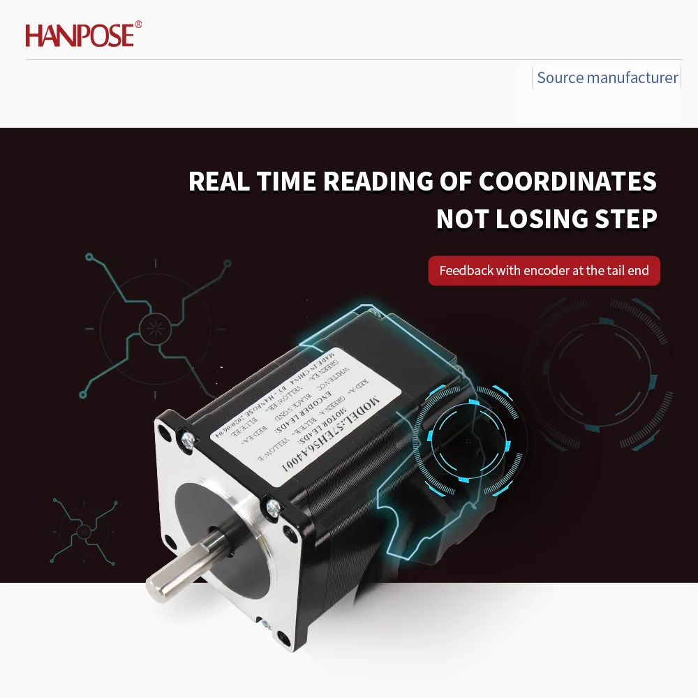 57EH56+CL57 drive closed-loop stepper motor NEMA23 real-time coordinate reading, no step loss, stable operation
57EH56+CL57 drive closed-loop stepper motor NEMA23 real-time coordinate reading, no step loss, stable operation