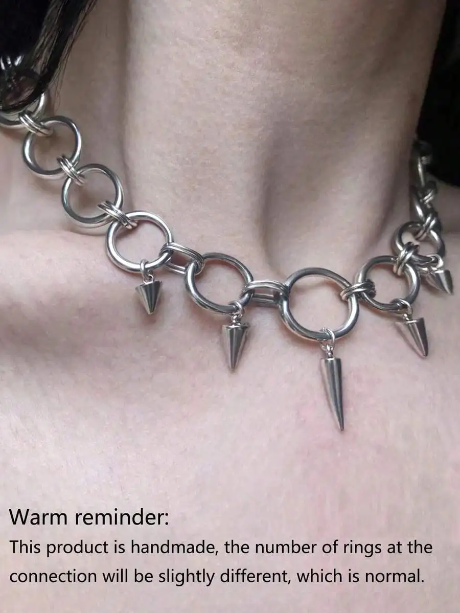 Geometric Hoop Spike Choker Necklace Punk Style Unisex Fashion Jewelry For Party Festival
Geometric Hoop Spike Choker Necklace Punk Style Unisex Fashion Jewelry For Party Festival