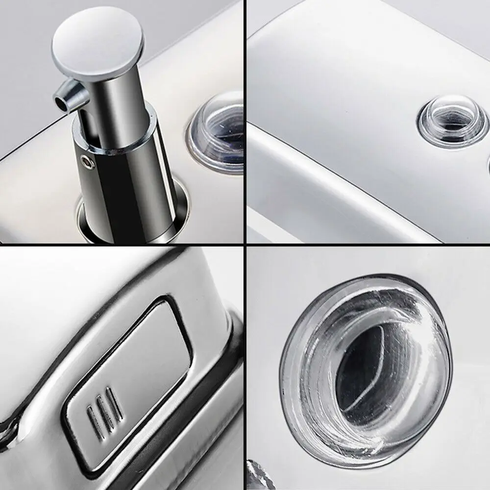 Дозатор для мыла из нержавеющей стали, герметичный дизайн, настенный дозатор для мытья рук, многоразовый ручной дозатор для мыла, домашняя кухня
Дозатор для мыла из нержавеющей стали, герметичный дизайн, настенный дозатор для мытья рук, многоразовый ручной дозатор для мыла, домашняя кухня