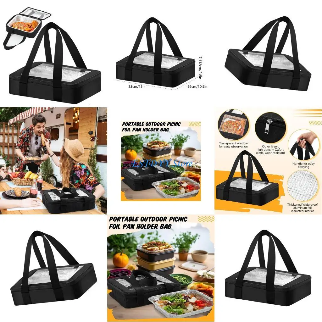 G6DE Insulated Carriers Bag Foil Pan Carriers Portable Leakproof Dish Container Folding Transport Bag Easy to Carry
G6DE Insulated Carriers Bag Foil Pan Carriers Portable Leakproof Dish Container Folding Transport Bag Easy to Carry
