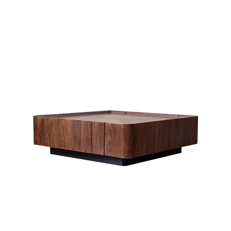 North American black walnut coffee table Nordic Italian minimalist square solid wood log designer square living room furniture
North American black walnut coffee table Nordic Italian minimalist square solid wood log designer square living room furniture