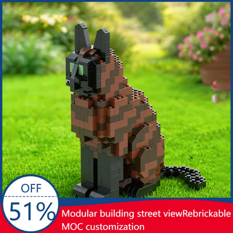 NEW 714PCS Pet Series Brown Tabby Domestic Cat lovely Companion MOC Building Block Model Children Set Assembly Toy Birthday Gift
NEW 714PCS Pet Series Brown Tabby Domestic Cat lovely Companion MOC Building Block Model Children Set Assembly Toy Birthday Gift