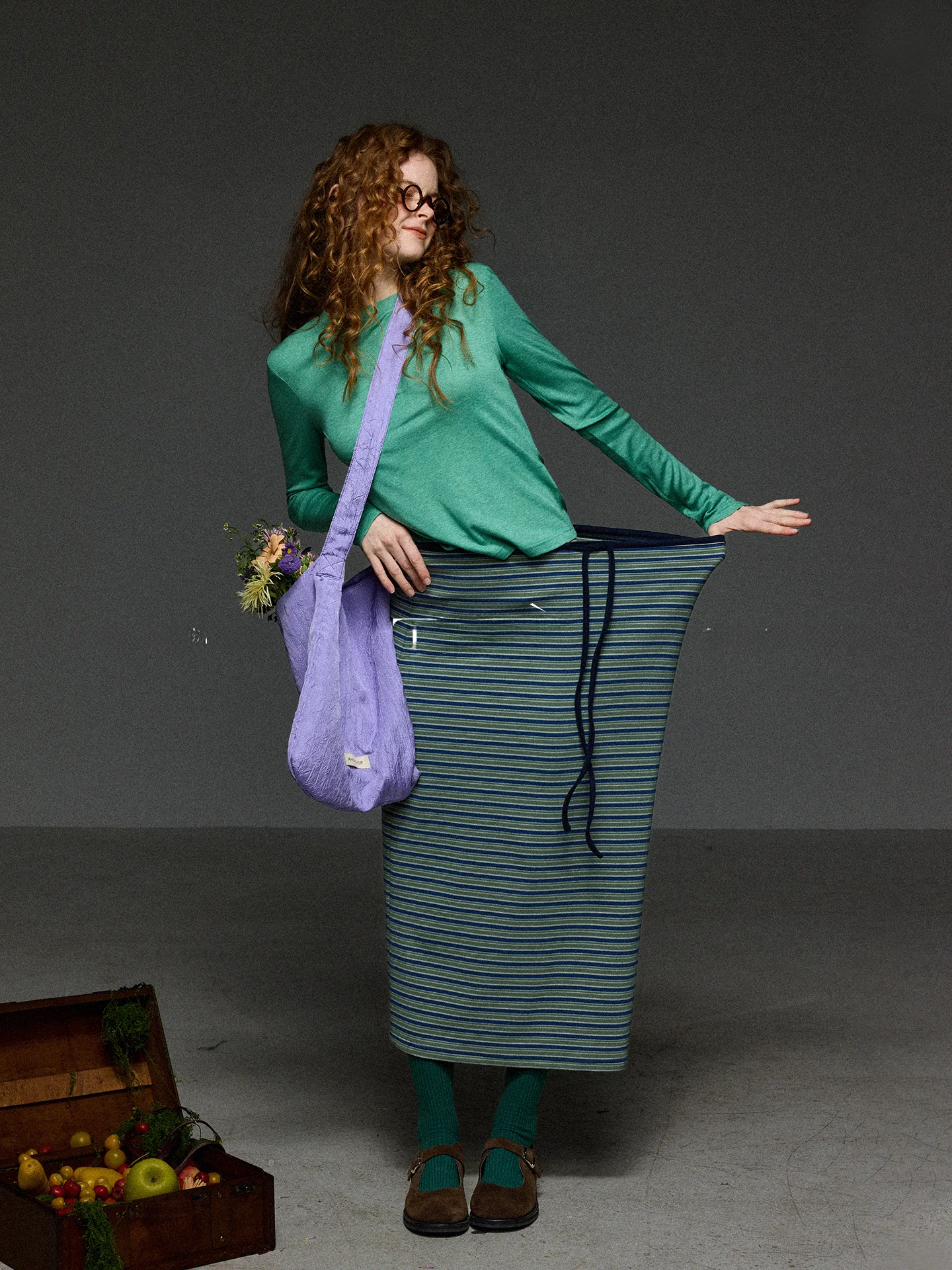 Retro Knitted Casual Striped Color Blo Dstring f-length Skirt Women's Spring Elastic Waist Hip Concealing Slimming Mi...
Retro Knitted Casual Striped Color Blo Dstring f-length Skirt Women's Spring Elastic Waist Hip Concealing Slimming Mi...