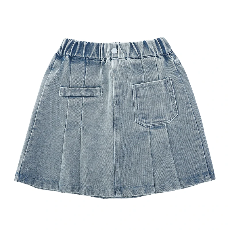 New Stylish Children Fashion Pin Tuck Denim Skirt for Teen Girls Casual Bottoms Kids Trend Pleated Mini Skirt Age 5 7 9 11 14 Y
New Stylish Children Fashion Pin Tuck Denim Skirt for Teen Girls Casual Bottoms Kids Trend Pleated Mini Skirt Age 5 7 9 11 14 Y