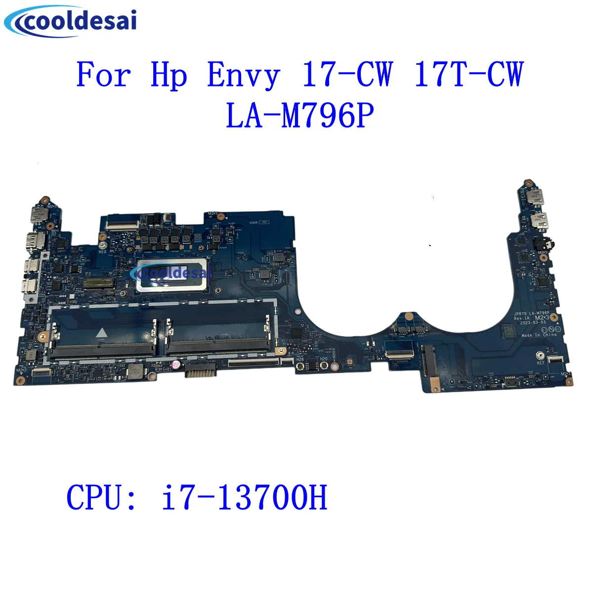 LA-M796P For HP Envy 17-CW 17T-CW Laptop Motherboard with I7-13700H CPU UMA DDR4 SPS N42846-601 100% Fully Tested
LA-M796P For HP Envy 17-CW 17T-CW Laptop Motherboard with I7-13700H CPU UMA DDR4 SPS N42846-601 100% Fully Tested