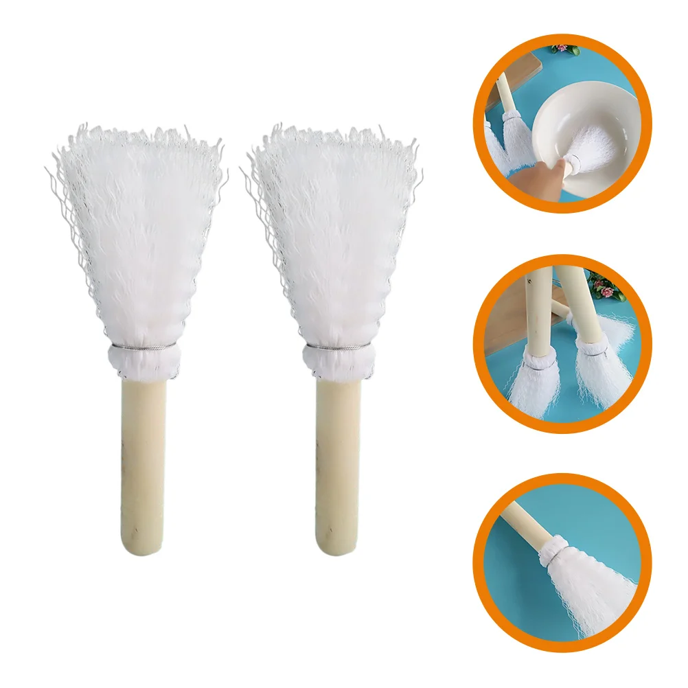 2 Pcs Wooden Handle White Silk Cleaning Brush Scrub Wok Tools Kitchen Dish Scrubber Man Nylon Portable
2 Pcs Wooden Handle White Silk Cleaning Brush Scrub Wok Tools Kitchen Dish Scrubber Man Nylon Portable