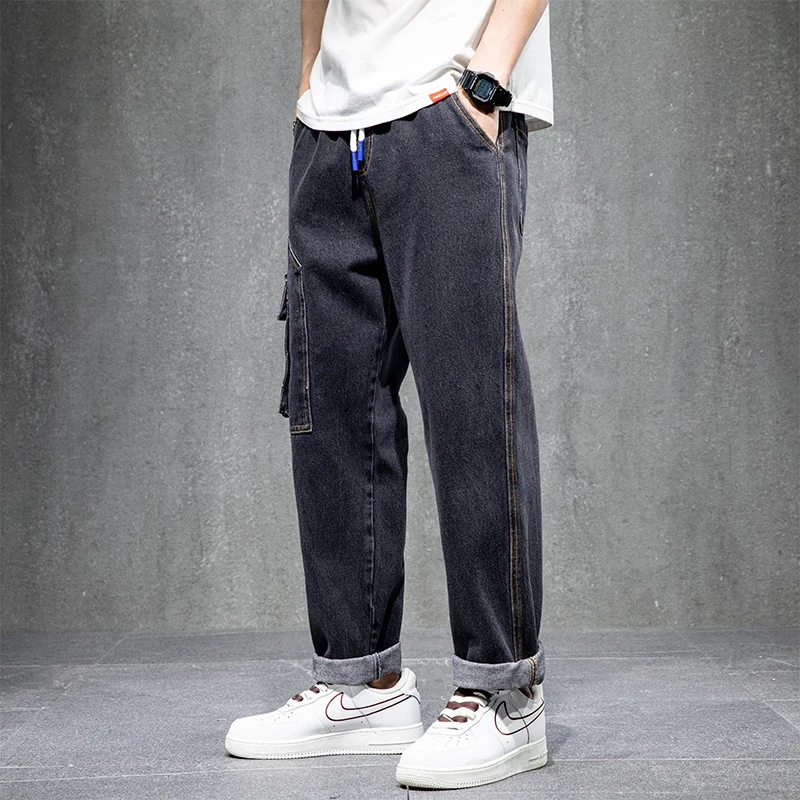 Men's Loose Straight Leg Jeans Solid Color Fashionable Casual Pants Spring Autumn Trendy Workwear
Men's Loose Straight Leg Jeans Solid Color Fashionable Casual Pants Spring Autumn Trendy Workwear