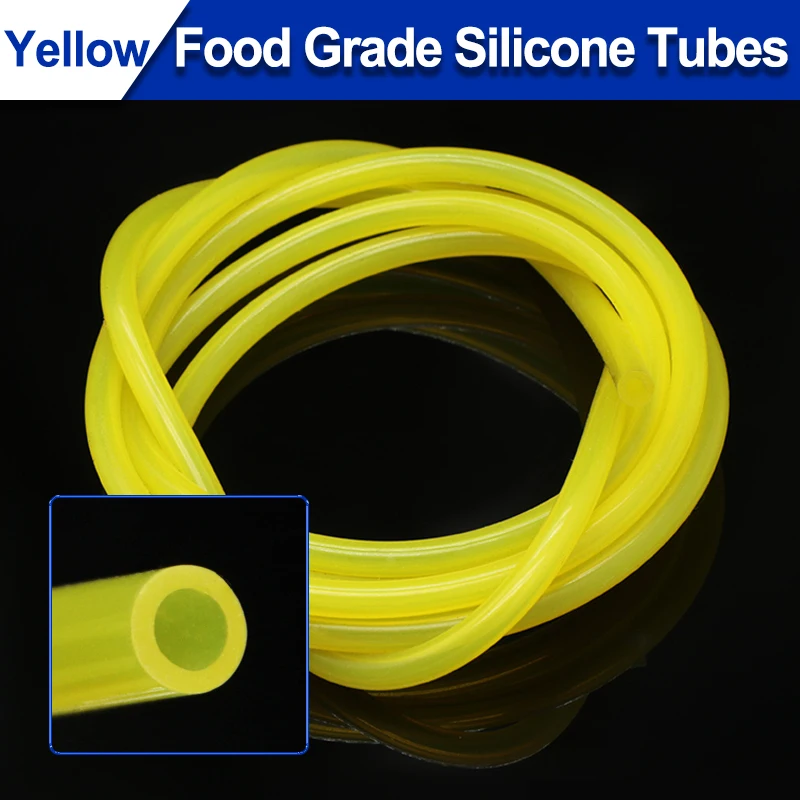 Yellow Food Grade Silicone Tube Flexible Rubber Hose Aquarium Air Irrigation Pipes Water Connector Garden Hoses 1/3/5/10 meters
Yellow Food Grade Silicone Tube Flexible Rubber Hose Aquarium Air Irrigation Pipes Water Connector Garden Hoses 1/3/5/10 meters