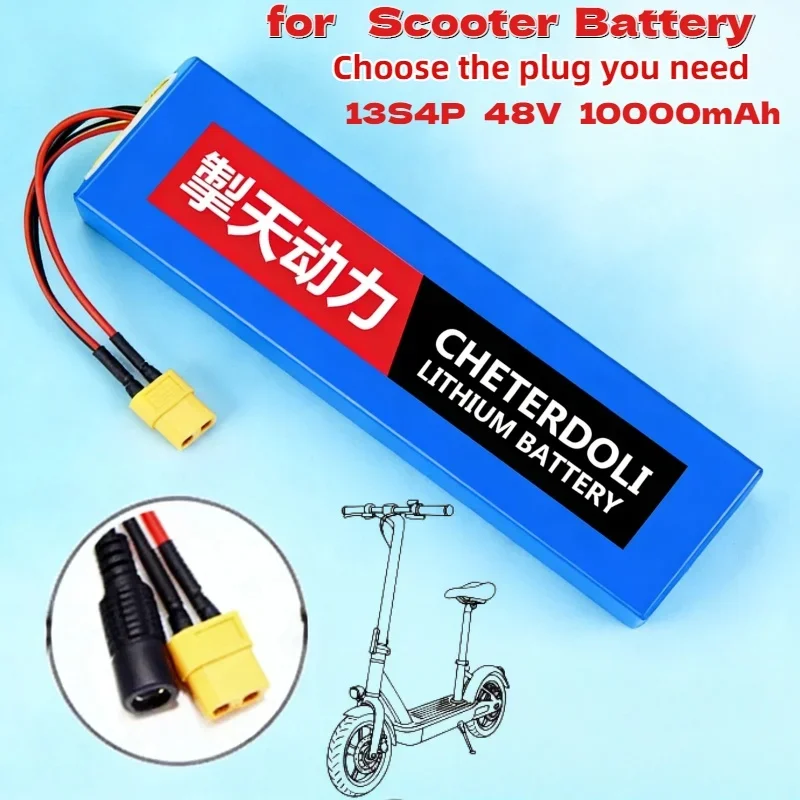 High Capacity 13S4P 48V 10Ah Battery Pack with BMS Board Long Runtime Power Supply for M4 M4Pro Max Speed Scooter Replacement
High Capacity 13S4P 48V 10Ah Battery Pack with BMS Board Long Runtime Power Supply for M4 M4Pro Max Speed Scooter Replacement