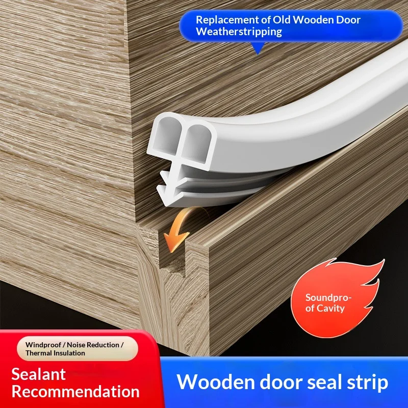 5M Silicone Strip Wooden Door Sealing Sound Insulation Strip Anti-collision Card Slot Installation Windproof Keep Warm Strip
5M Silicone Strip Wooden Door Sealing Sound Insulation Strip Anti-collision Card Slot Installation Windproof Keep Warm Strip