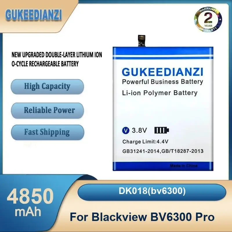 DK018 (bv6300) Аккумулятор для мобильного телефона большой емкости 4850 мАч для Blackview BV6300 Pro
DK018 (bv6300) Аккумулятор для мобильного телефона большой емкости 4850 мАч для Blackview BV6300 Pro