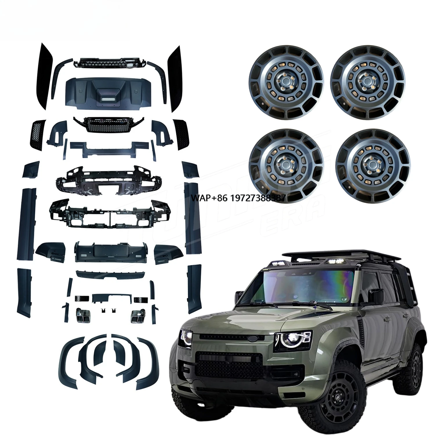 Conversion OCTA Style Body Kit for Defender 110 2020+ Upgrade Front Rear Bumpers Wheel Arches Hub Carbon Hood Vent Fender Trim
Conversion OCTA Style Body Kit for Defender 110 2020+ Upgrade Front Rear Bumpers Wheel Arches Hub Carbon Hood Vent Fender Trim