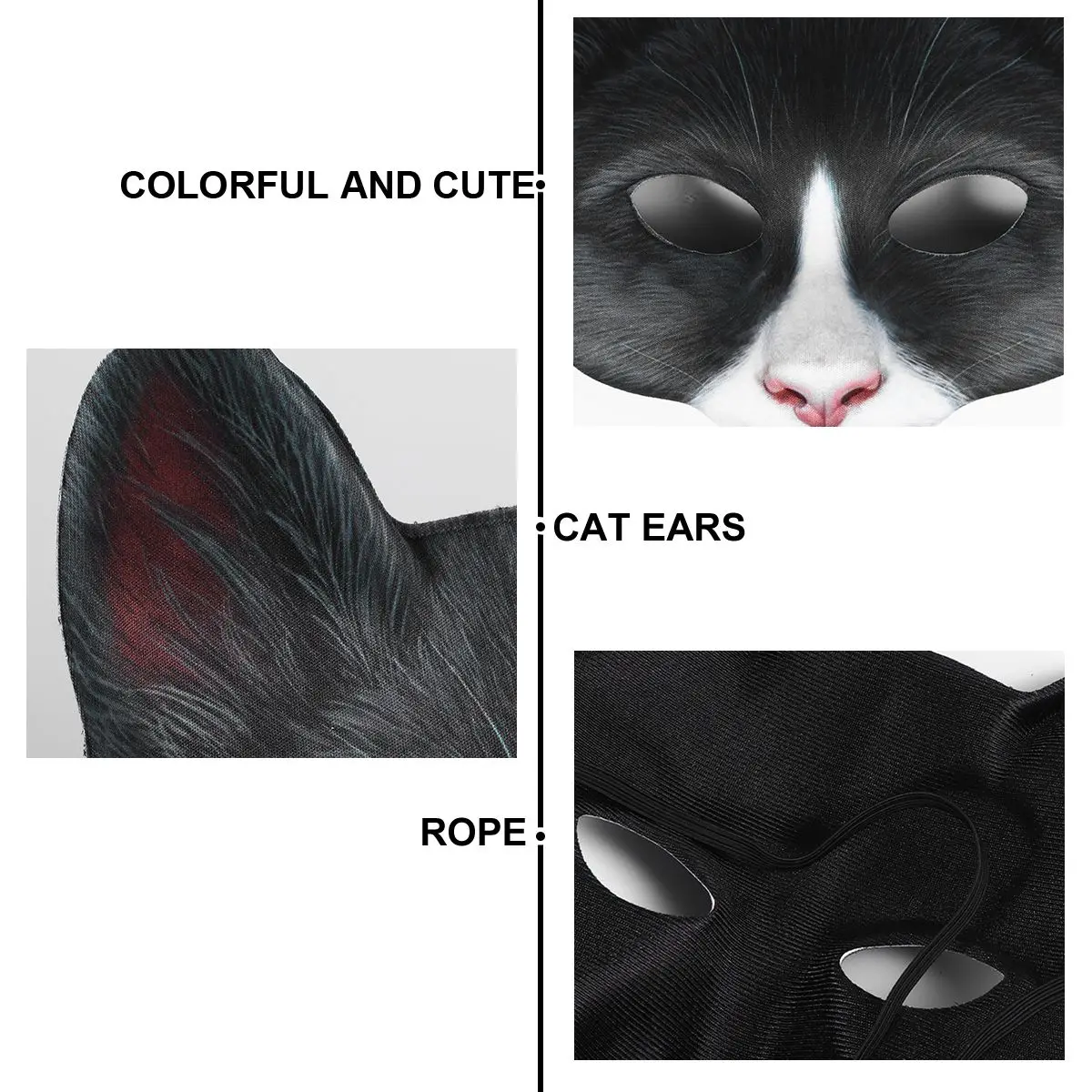 Animal Cat Mask Masks Costume Hairy Halloween Fabric Masquerade for Adults Miss Carnival Props
Animal Cat Mask Masks Costume Hairy Halloween Fabric Masquerade for Adults Miss Carnival Props