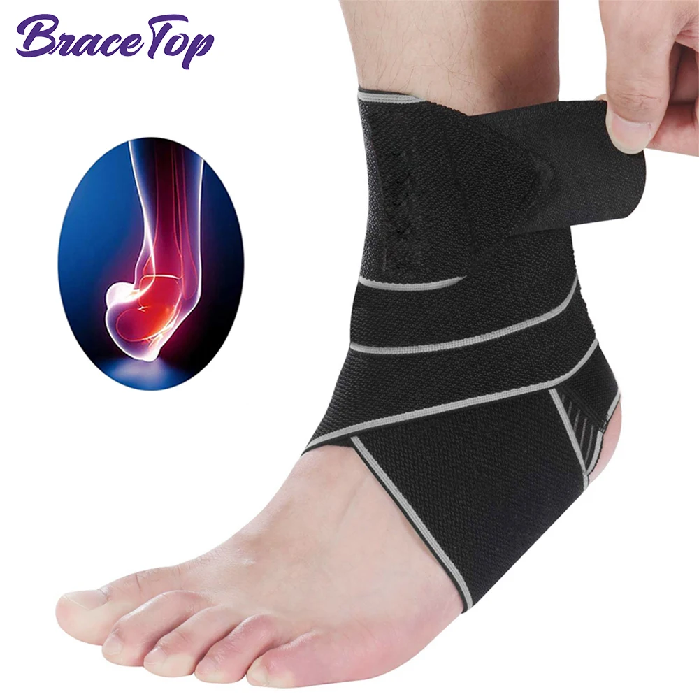 BraceTop 1 PC Sport Ankle Brace Breathable Ankle Support Adjustable Ankle Stabilizer with Compression Wrap Support for Men Women
BraceTop 1 PC Sport Ankle Brace Breathable Ankle Support Adjustable Ankle Stabilizer with Compression Wrap Support for Men Women