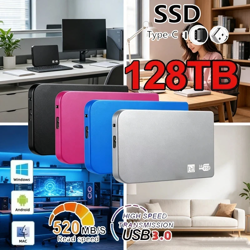 USB3.0 Hard Drive Enclosure ABS High Speed External HDD SSD Case, Portable Mobile Storage Box With Cable For Laptop Desktop
USB3.0 Hard Drive Enclosure ABS High Speed External HDD SSD Case, Portable Mobile Storage Box With Cable For Laptop Desktop