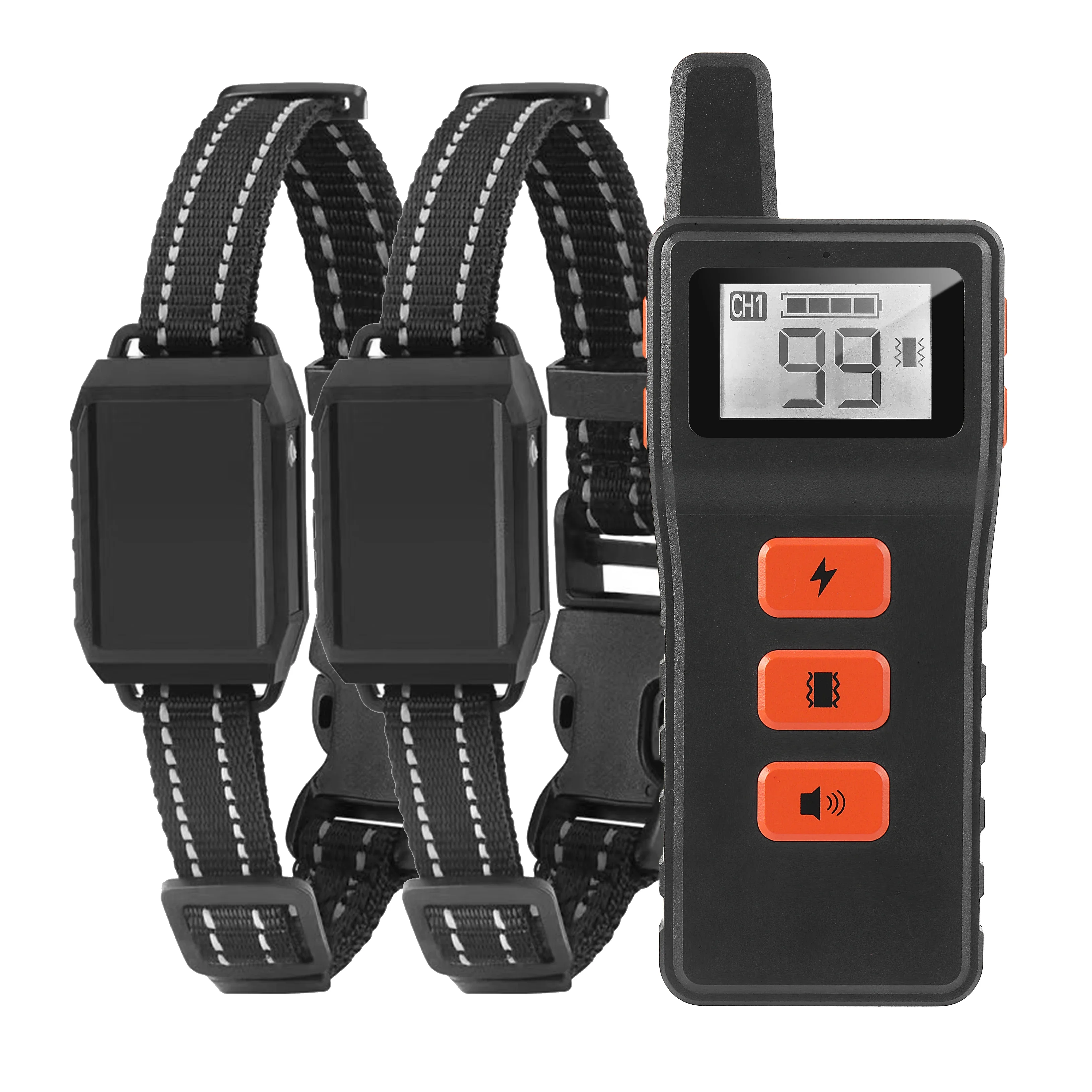 800m Electric Dog Training Collar Waterproof Pet Remote Control Rechargeable training dog collar with Sound Vibration Shock
800m Electric Dog Training Collar Waterproof Pet Remote Control Rechargeable training dog collar with Sound Vibration Shock