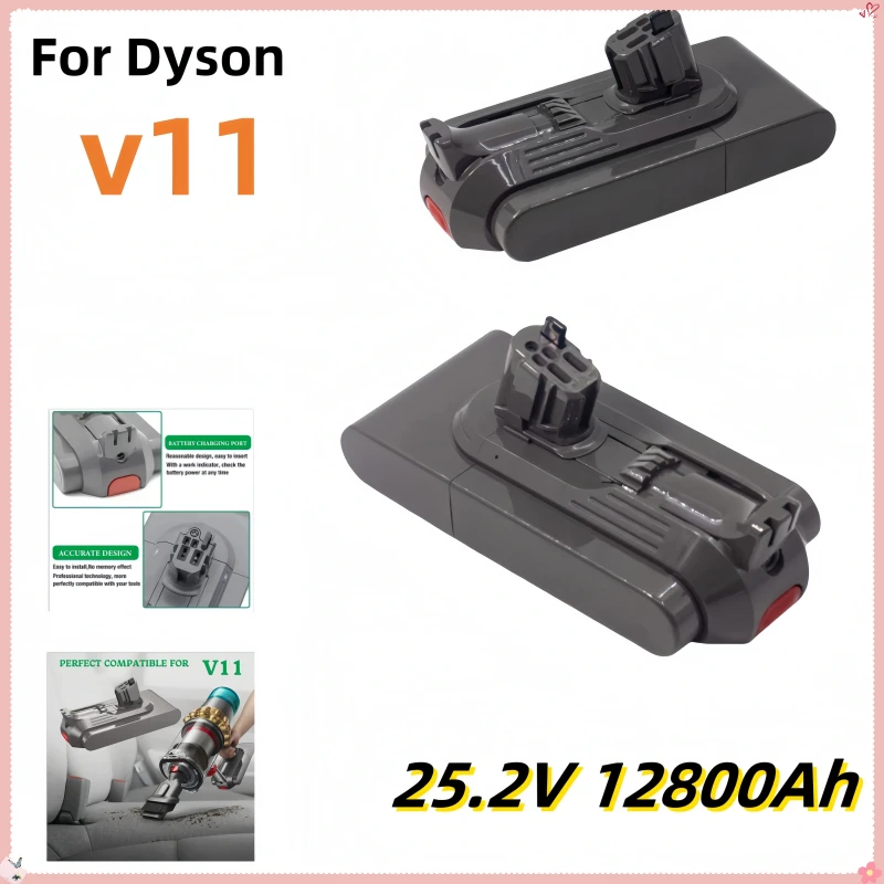For Dyson Vacuum 12800mAh 100.8Wh Battery For Dyson Torque Drive Extra V11 Complete Extra V11 Fluffy Extra V11 Animal V15
For Dyson Vacuum 12800mAh 100.8Wh Battery For Dyson Torque Drive Extra V11 Complete Extra V11 Fluffy Extra V11 Animal V15