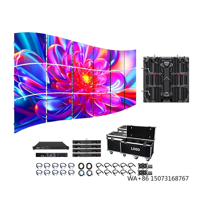 Outdoor Indoor Stage Event Curve Background Video Wall P2.976 P2.9 P3.91 Flexible LED Display Panel for Rental Screen
Outdoor Indoor Stage Event Curve Background Video Wall P2.976 P2.9 P3.91 Flexible LED Display Panel for Rental Screen