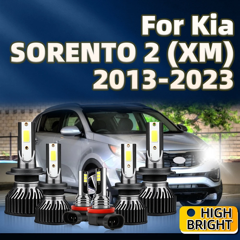 6Pcs 30000LM H7 LED H8 Headlight Fog Lamp Kit Super Bright For Kia SORENTO 2 (XM) 2013 2014 2015 2016 2017 2018 2019 2020-2023
6Pcs 30000LM H7 LED H8 Headlight Fog Lamp Kit Super Bright For Kia SORENTO 2 (XM) 2013 2014 2015 2016 2017 2018 2019 2020-2023