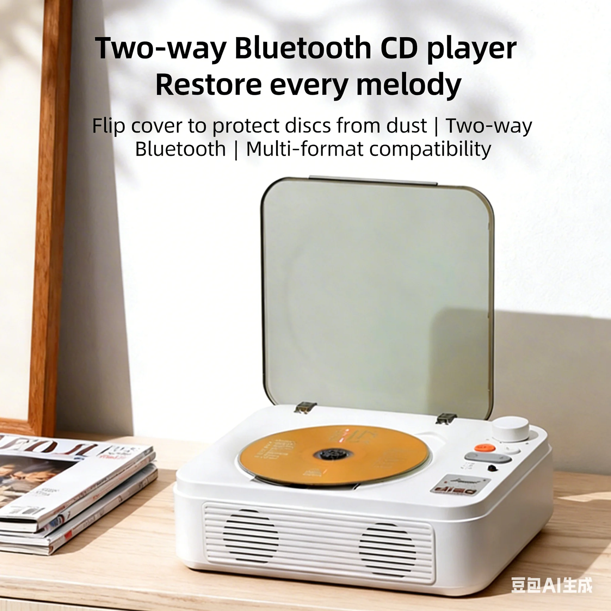 NEW Multi Functional Cd Player Music Album Bidirectional Bluetooth Speaker All in One Player Retro Ornament with Remote Control
NEW Multi Functional Cd Player Music Album Bidirectional Bluetooth Speaker All in One Player Retro Ornament with Remote Control