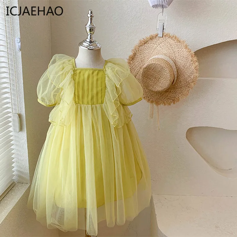 ICJAEHAO 2024 Bubble Sleeves Baby Girl Dress Solid Color Comfortable Square Collar New Princess Birthday Party Children Clothes
ICJAEHAO 2024 Bubble Sleeves Baby Girl Dress Solid Color Comfortable Square Collar New Princess Birthday Party Children Clothes