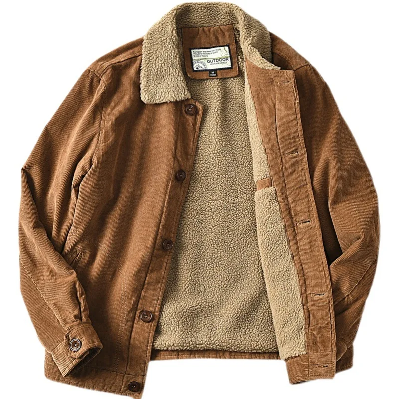 Men's Wool Warm Thick Parkas Men's Fashion Punk Fur Collar Corduroy Army Green Mountain Cargo Jacket Autumn Winter New Parka
Men's Wool Warm Thick Parkas Men's Fashion Punk Fur Collar Corduroy Army Green Mountain Cargo Jacket Autumn Winter New Parka