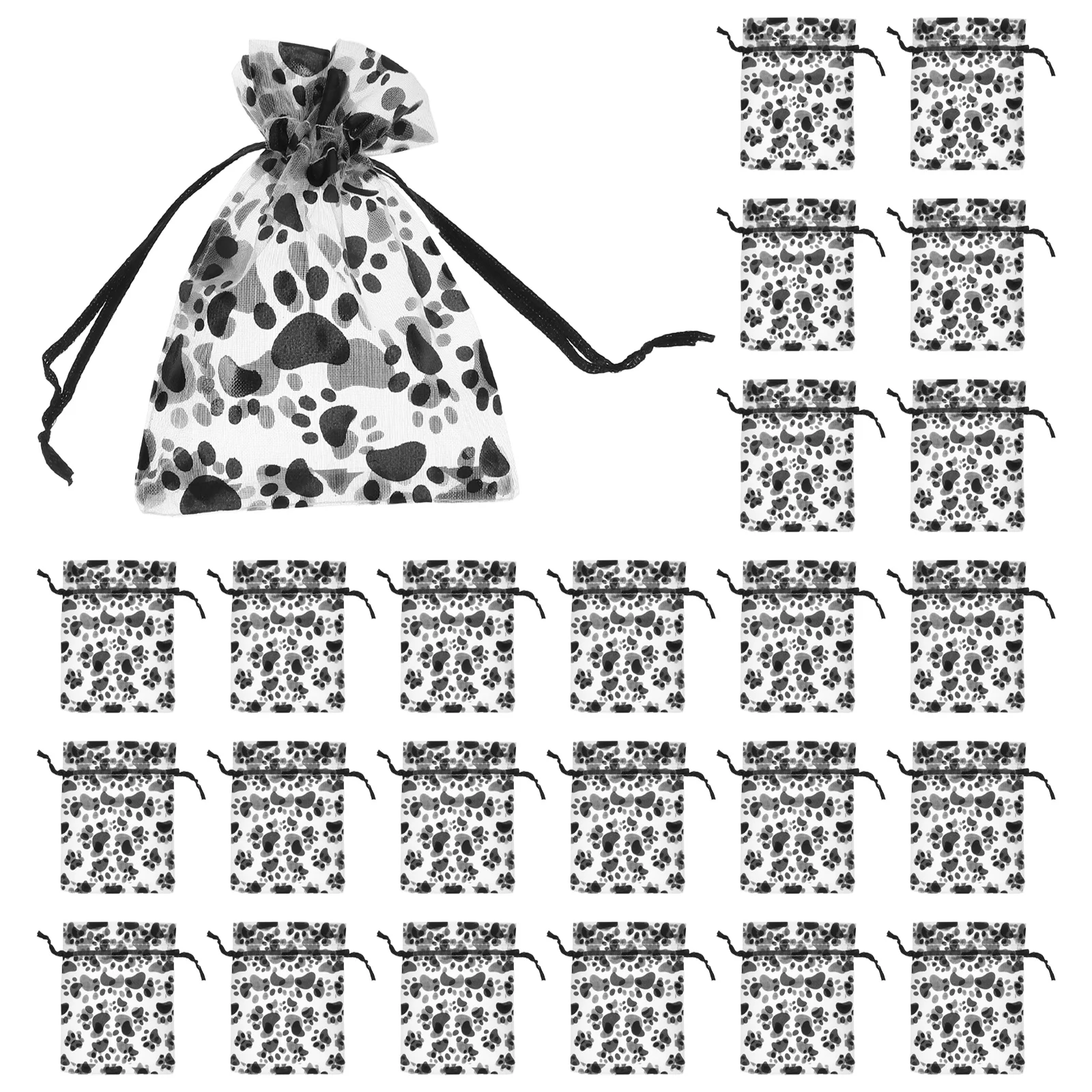 50 Pcs Drawstring Paw Print Gift Bag Dog Birthday Party Supplies Grid Animals Cellophane Treat Bags Organza
50 Pcs Drawstring Paw Print Gift Bag Dog Birthday Party Supplies Grid Animals Cellophane Treat Bags Organza