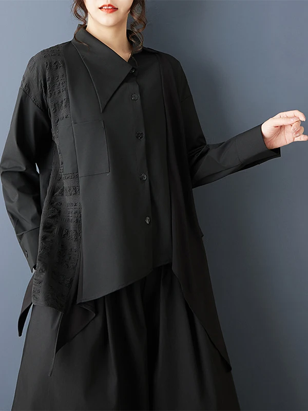 K Sle Повседневная одежда irt с асимметричным сращиванием, свободная посадка, модная универсальная одежда больших размеров, весна 2026, женская одежда премиум-класса
K Sle Повседневная одежда irt с асимметричным сращиванием, свободная посадка, модная универсальная одежда больших размеров, весна 2026, женская одежда премиум-класса