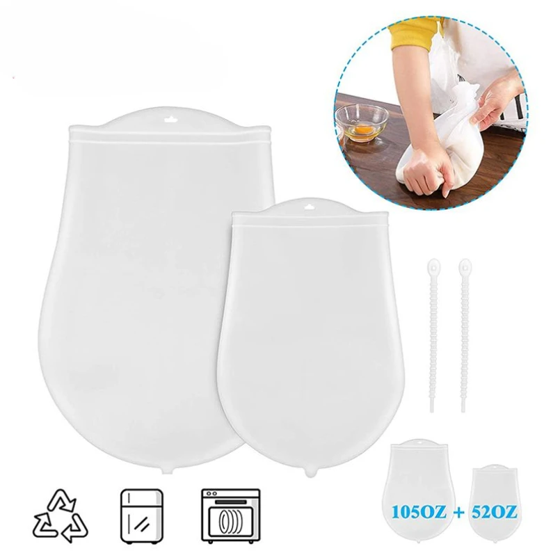Magic Silicone Kneading Dough Bag Kitchen Flour Mixer Bag Versatile Dough Mixer for Bread Pastry Pizza Bakeware Cooking Tools
Magic Silicone Kneading Dough Bag Kitchen Flour Mixer Bag Versatile Dough Mixer for Bread Pastry Pizza Bakeware Cooking Tools