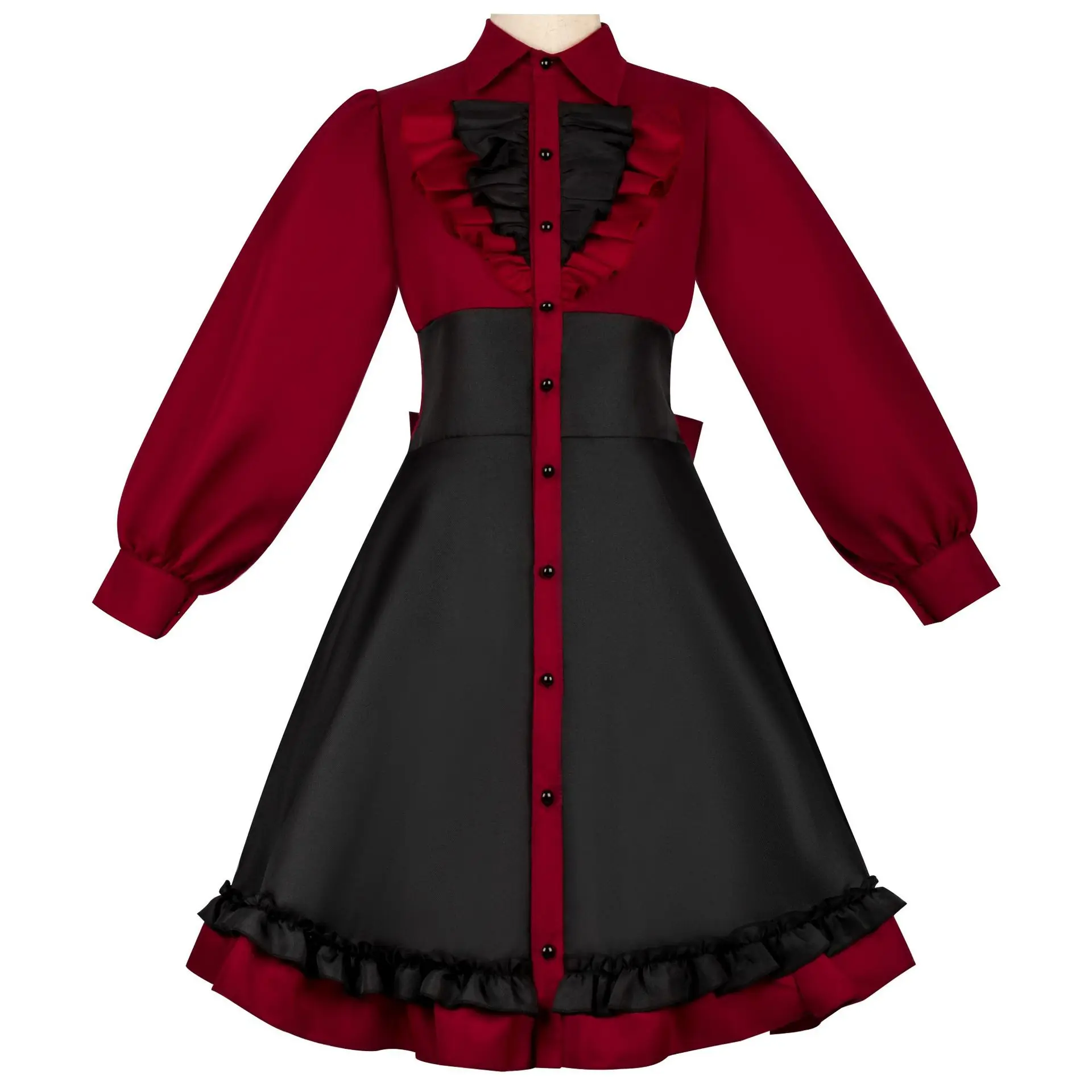 Medieval Gothic Bow Dress, Renaissance Steampunk Women's Dress, Cosplay Costume, Anime Style
Medieval Gothic Bow Dress, Renaissance Steampunk Women's Dress, Cosplay Costume, Anime Style