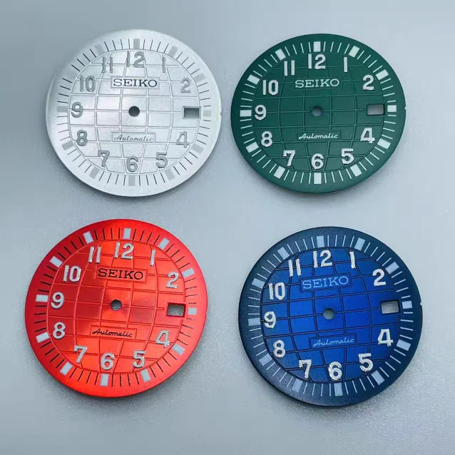 New NH35 Dial 32mm s logo Green Luminous Mechanical Dial NH36 Dial Diving Surface Disc for Seiko
New NH35 Dial 32mm s logo Green Luminous Mechanical Dial NH36 Dial Diving Surface Disc for Seiko