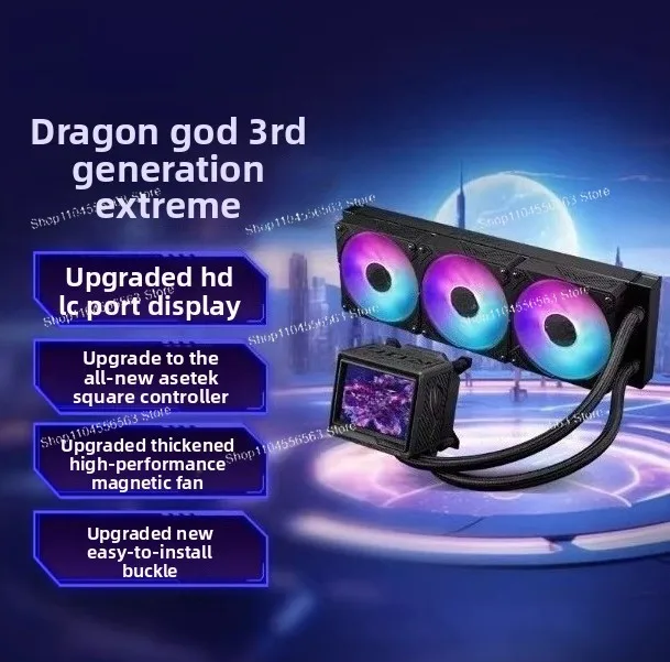 CPU Cooler ROG RYUJIN 360 ARGB Black 360mm RGB Water Cooler Gaming computer cooling
CPU Cooler ROG RYUJIN 360 ARGB Black 360mm RGB Water Cooler Gaming computer cooling