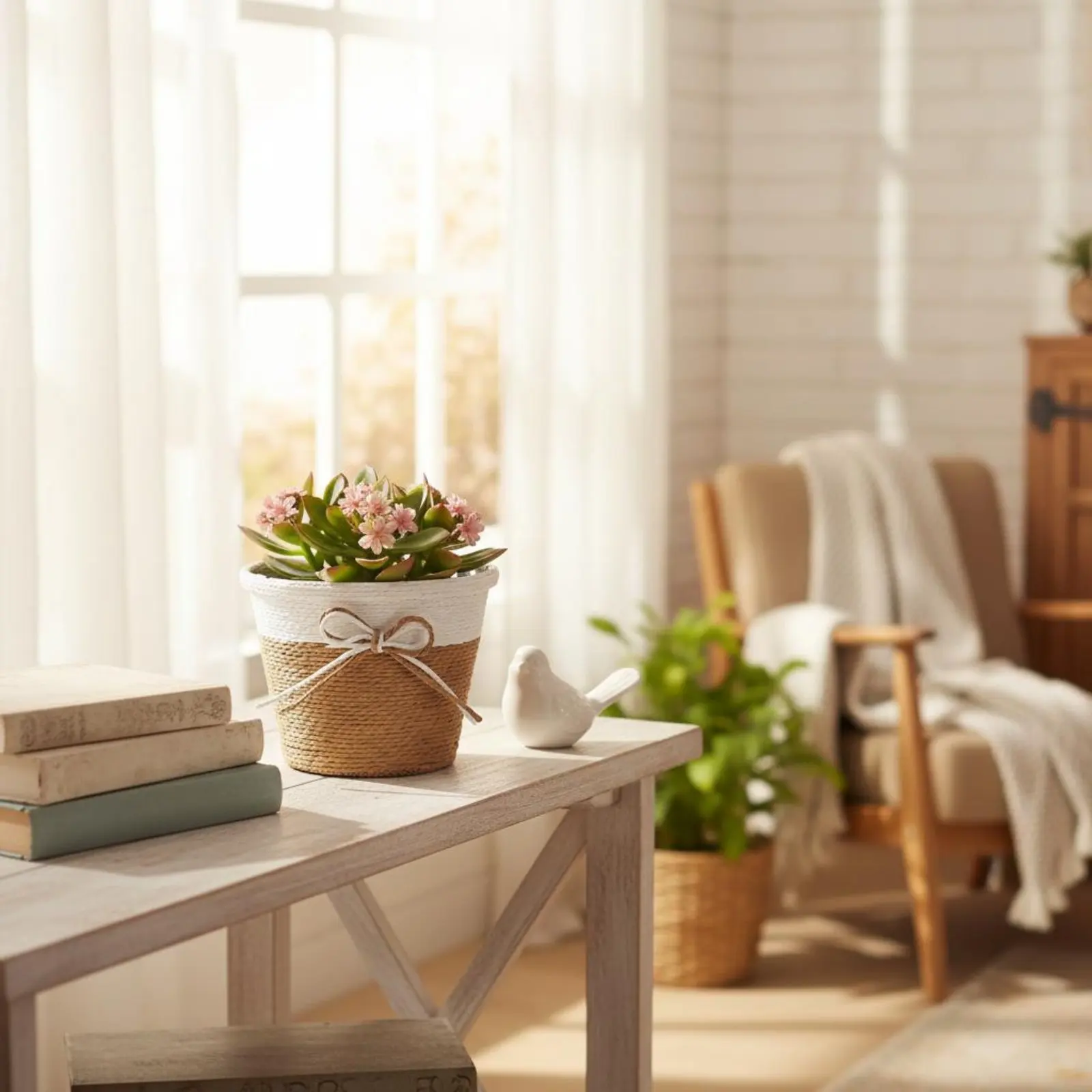 Paper Rope Flower Pot Waterproof Liner Paper Rope Planter Woven Flower Pot Natural Design Woven Plant Basket Multi-Use
Paper Rope Flower Pot Waterproof Liner Paper Rope Planter Woven Flower Pot Natural Design Woven Plant Basket Multi-Use