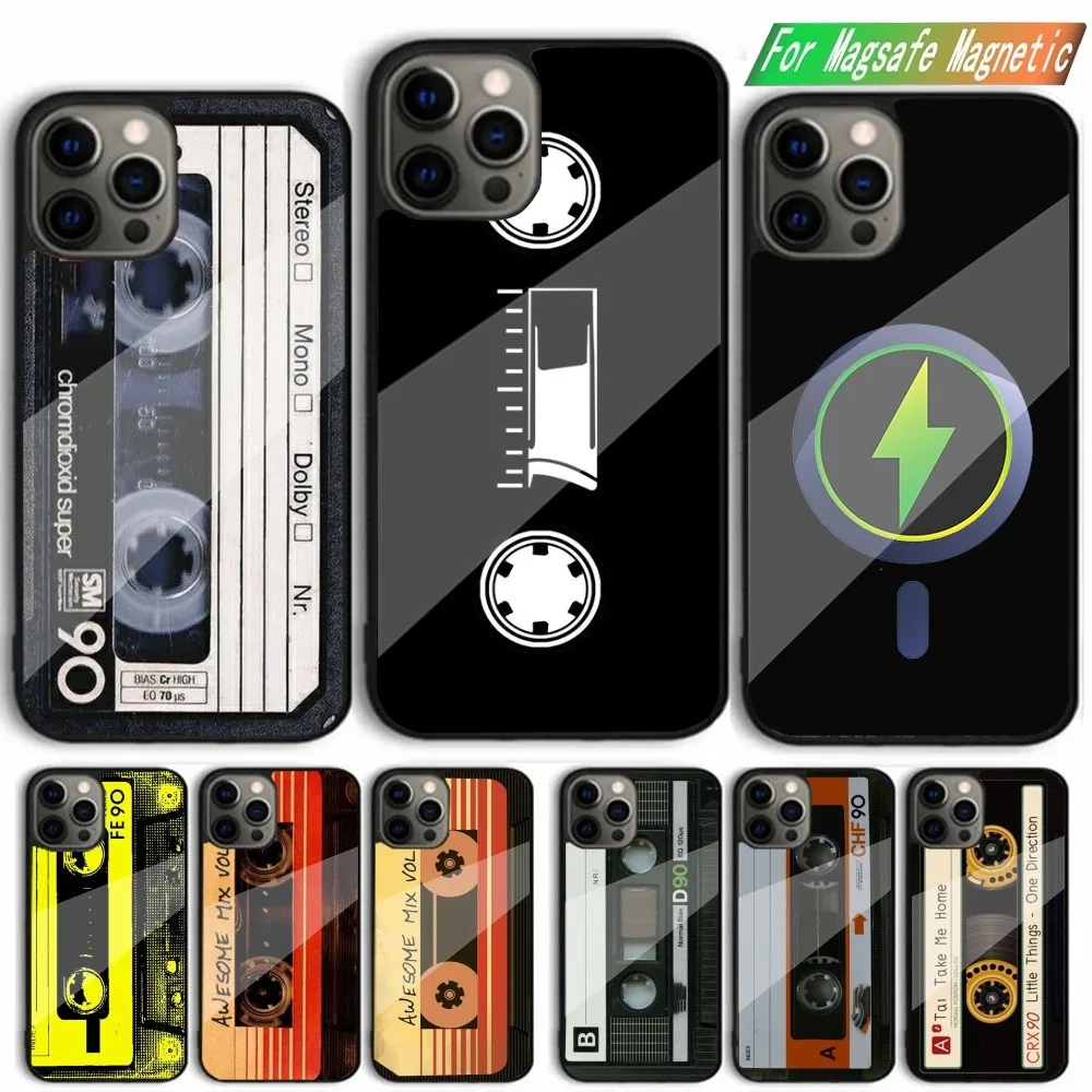 Retro Cassette Tape Phone Case For iPhone 15,14,13,12,11,Plus,Pro,Max Mini Magsafe Magnetic Wireless Charging
Retro Cassette Tape Phone Case For iPhone 15,14,13,12,11,Plus,Pro,Max Mini Magsafe Magnetic Wireless Charging