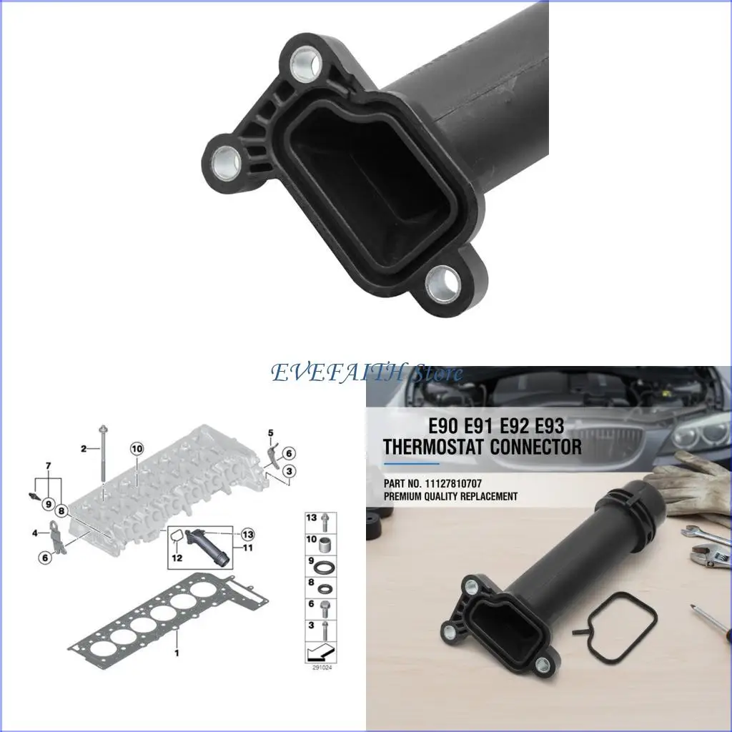 124B Engine Coolant Hose Connector Replacement for 3.0L & 4.4L Plastic Water Pipe
124B Engine Coolant Hose Connector Replacement for 3.0L & 4.4L Plastic Water Pipe