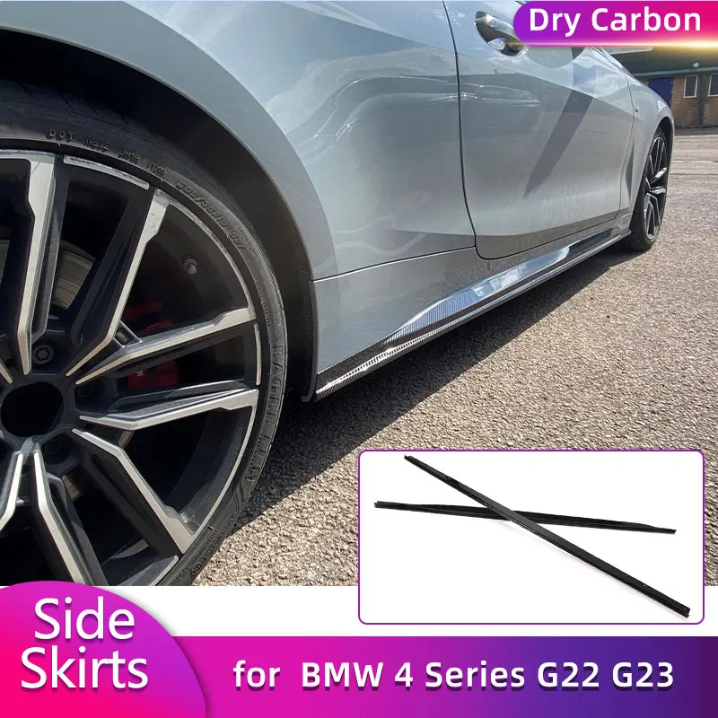 Prepreg Dry Carbon Side Skirts Extensions for BMW 4 Series G22 G23 M-Sport 2021-2025 Racing Side Door Bumper Apron Lip Body Kits
Prepreg Dry Carbon Side Skirts Extensions for BMW 4 Series G22 G23 M-Sport 2021-2025 Racing Side Door Bumper Apron Lip Body Kits